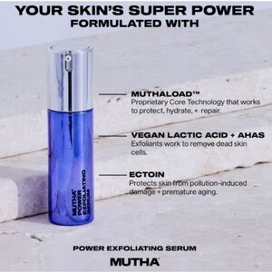 $95 MUTHA Power Exfoliating Serum Protect Hydrate Repair NWT